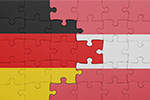 österreichische und deutsch Fahne